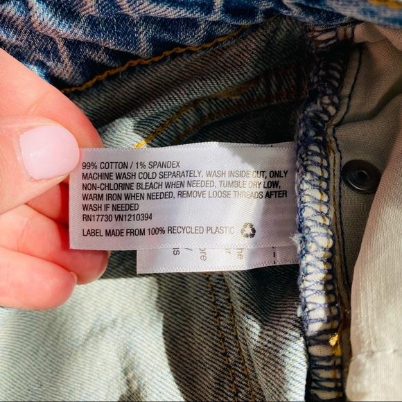 Universal Thread Vintage Midi High Rise Shorts Blue Sz 26 - Picture 8 of 8